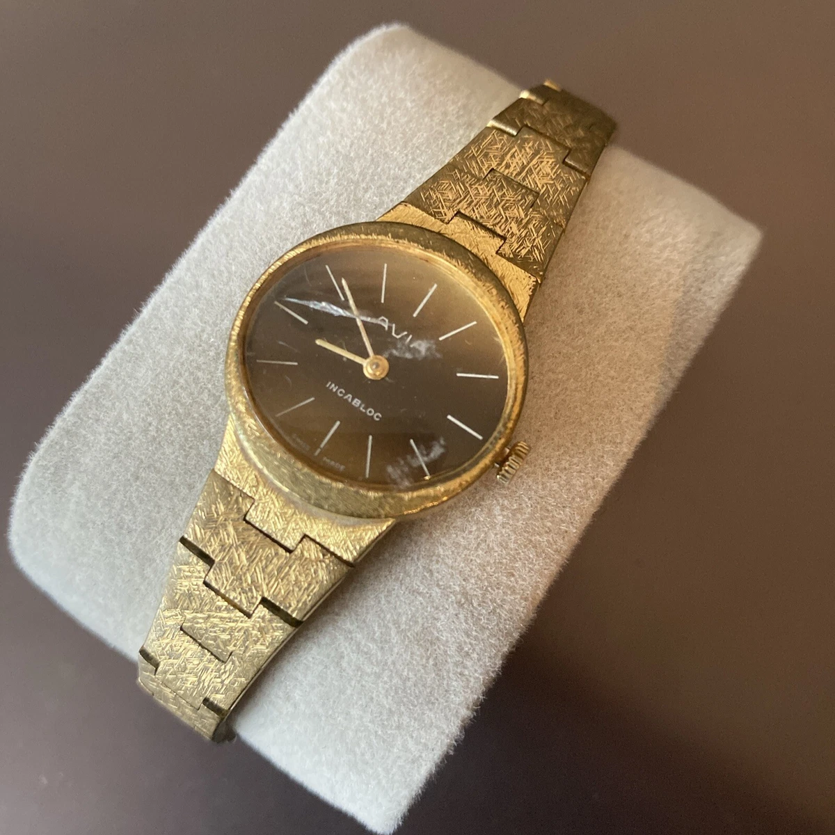 Avia Women s Gold Incabloc Watch Swiss Made Spares Repairs