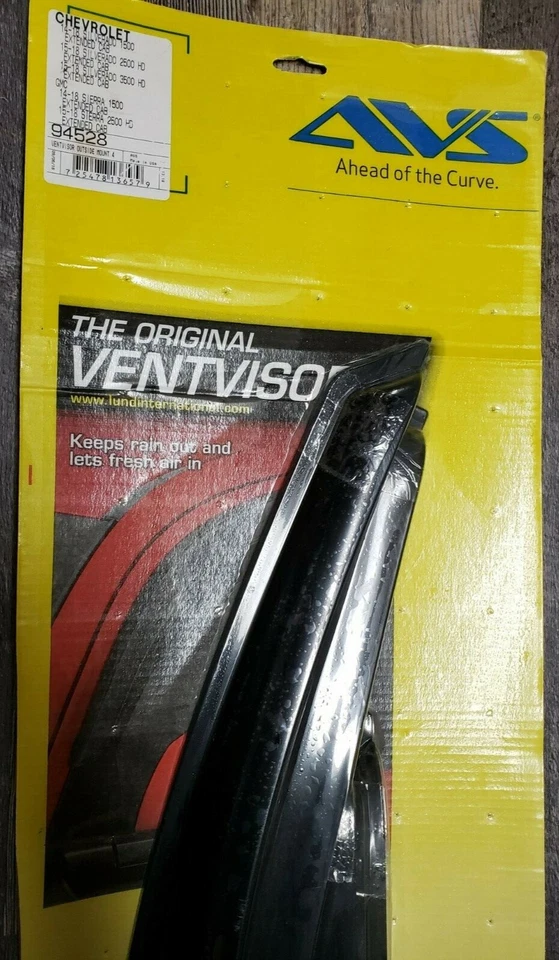 全新 AVS 雪佛兰 Silverado 1500 14-18 通风口外安装窗偏转器 4 件 — 第 4/4 张图片