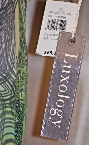 Luxology Multi-Color Print Dress, Large - Picture 2 of 5