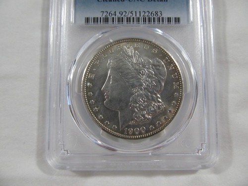 1900 P Morgan Silver Dollar PCGS Uncirculated Details - Cleaned - Picture 4 of 7