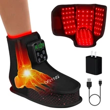 DGYAO Infrared Red Light Therapy Boot for Feet & Ankle Pain Relief Portable Pad