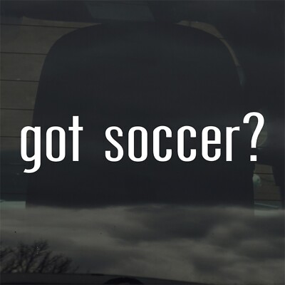 Got Soccer? Custom Vinyl Sticker Decal Sport Football Futbol Ball