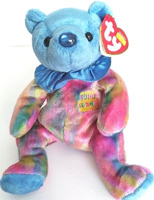 TY Beanie Baby SEPTEMBER Birthday Bear 8 inch NOS Stuffed Plush