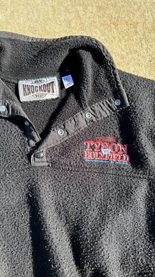Vintage Original Mike Tyson vs. Evander Holyfield Boxing Fight Pull Over Fleece