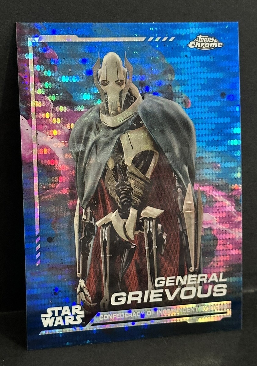 2024 Topps Chrome Star Wars #135 General Grievous Blue Pulsar
