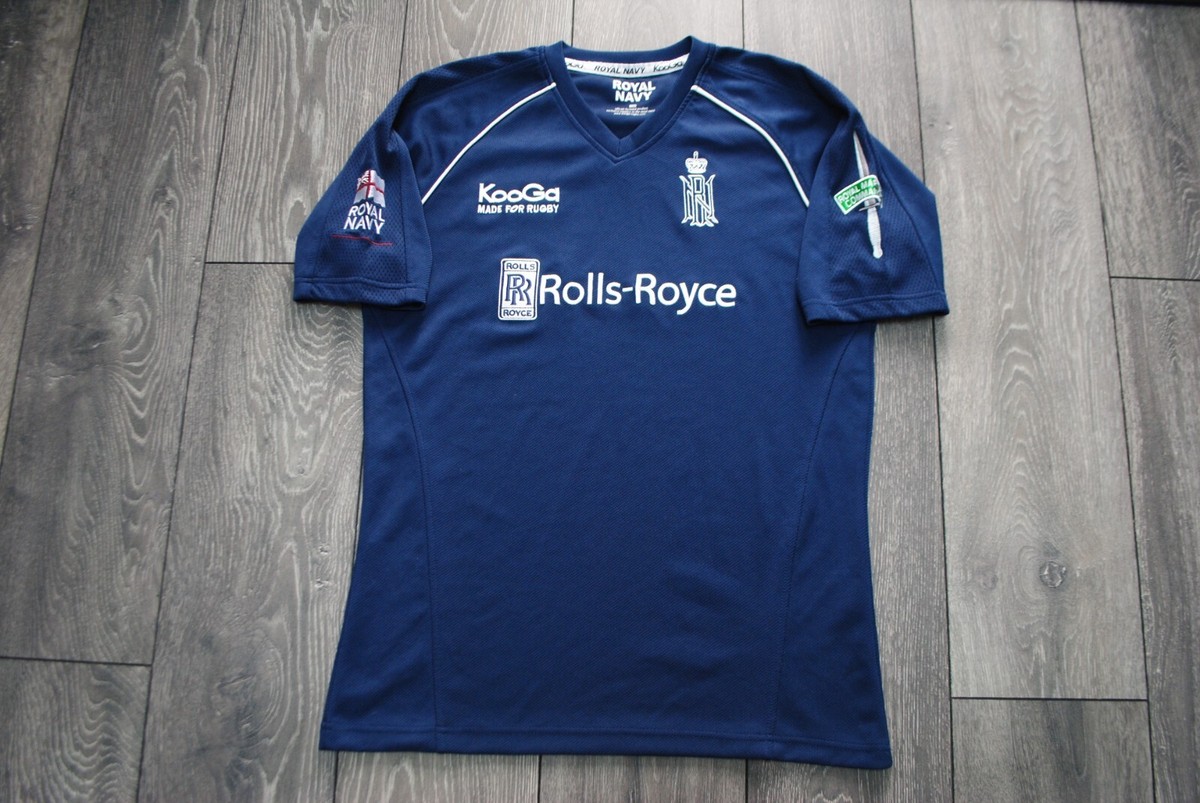 ROYAL NAVY RUGBY UNION RNRU JERSEY SHIRT KOOGA 2010 MARINES COMMANDO MENS  MEDIUM - Main Image