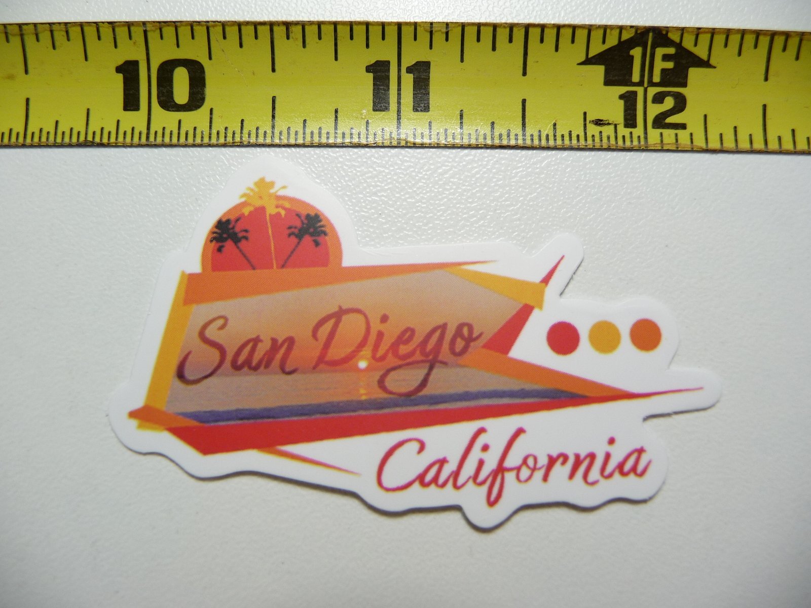 CALIFORNIA DECAL STICKER SAN DIEGO SUNSET BEACH MEMORIES COLLECTIBLE SOUVENIR