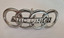 DKW Auto Union Emblem für F5 F7 Meisterklasse verchromt Vorkrieg Oldtimer NEU