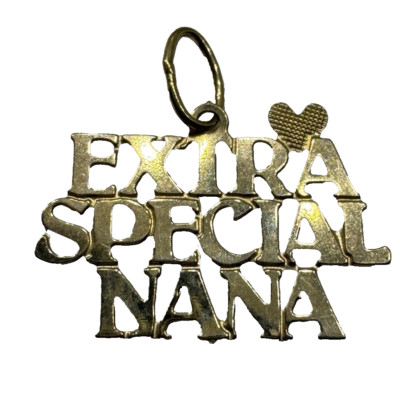 Dünner zierlicher 14kt Gelbgold EXTRA BESONDERER NANA Charm 0,20g