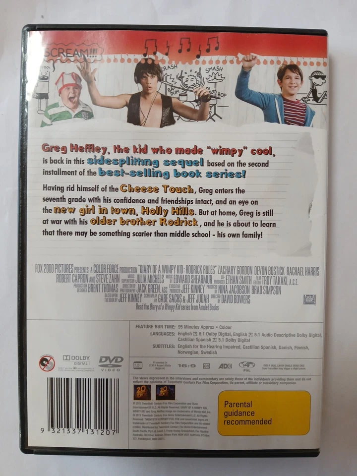Diary of a Wimpy Kid 2 (DVD, 2011) - Image 2 of 3