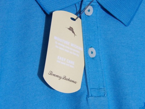 Tommy Bahama Riviera Azure Blue Men's Polo Shirt M - Picture 4 of 8