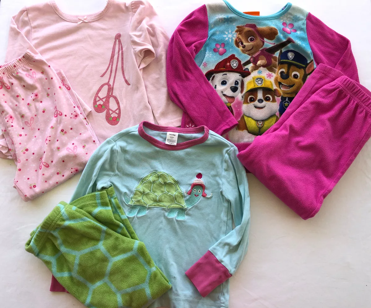 Carters 4T 5T Paw Patrol Gap Girls Fall Winter Pajama Lot Shirt