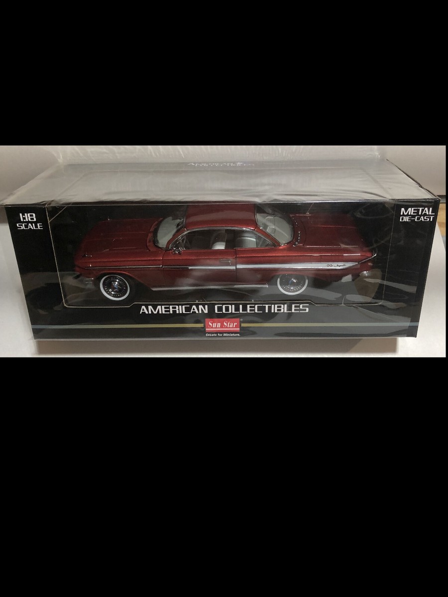 1961 Chevrolet Impala Maroon 1:18 SunStar 2108 | eBay