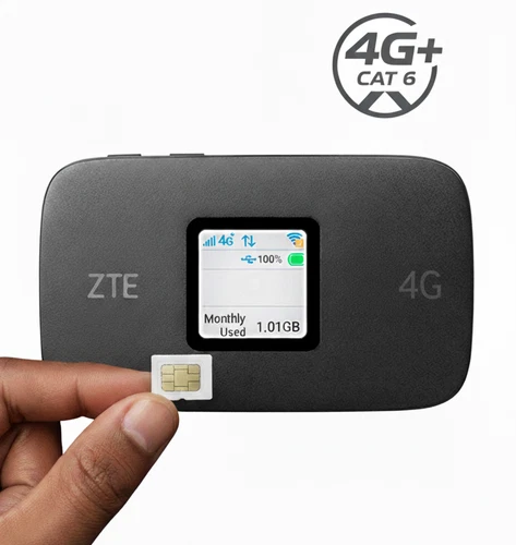 Router ZTE MF971 4G+ LTE Cat6 Mobile Hotspot WiFi Sbloccato Portatile 300Mbps
