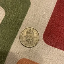 1956 Great Britain One Shilling Coin