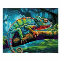 Schipper Malen Nach Zahlen ChamäLeon Set Acrylfarben Leinwand Bunt 40 X 50 Cm