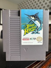 The Blue Marlin Nintendo Entertainment System NES Video Game Pak Cartridge