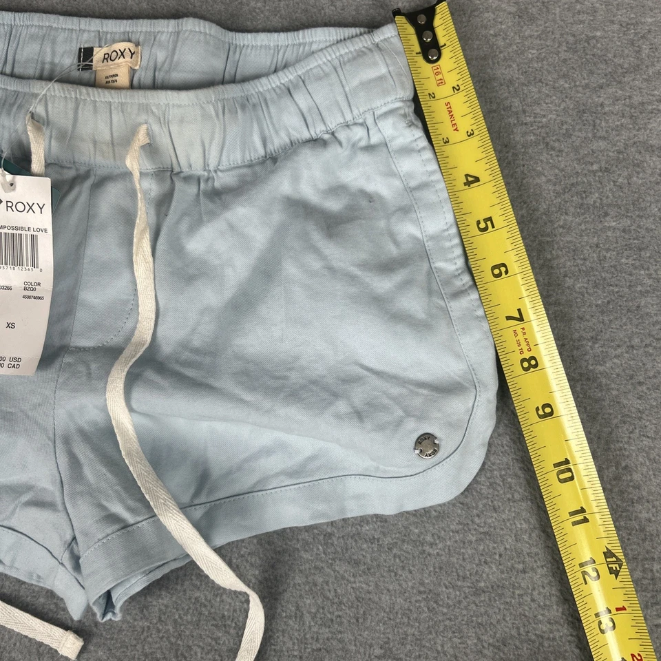 Pantalones cortos de mezclilla para mujer Roxy Go to the Beach azul claro XS Foto 4 de 4