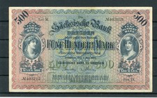 Dresden 1.7.1912 S&auml;chsische Bank 500 Mark Banknote UNC ..................2/31723