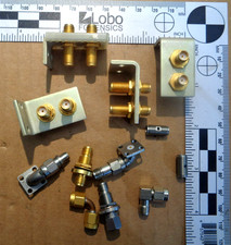 12 pcs. of Various SMA RF Connectors - Bulkhead, Right Angle, Gold Plated, etc.