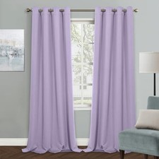 Blackout Curtains for Living Room, 95 Inch Long 52"W x 95"L Pack of 1 Lilac