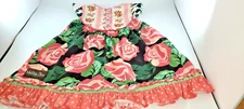 Matilda Jane Girl All Abloom Dress Sleeve Sz 4 Pinks Green Floral Trim Ruffle