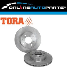 2 x Front Disc Brake Rotors for Kia Rio JB 4cyl 1.6L 1.4L G4ED G4EE 2005~2011