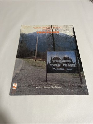 vintage TELEVISION sheet music LAURA PALMER'S THEME from TWIN PEAKS ~ 1990