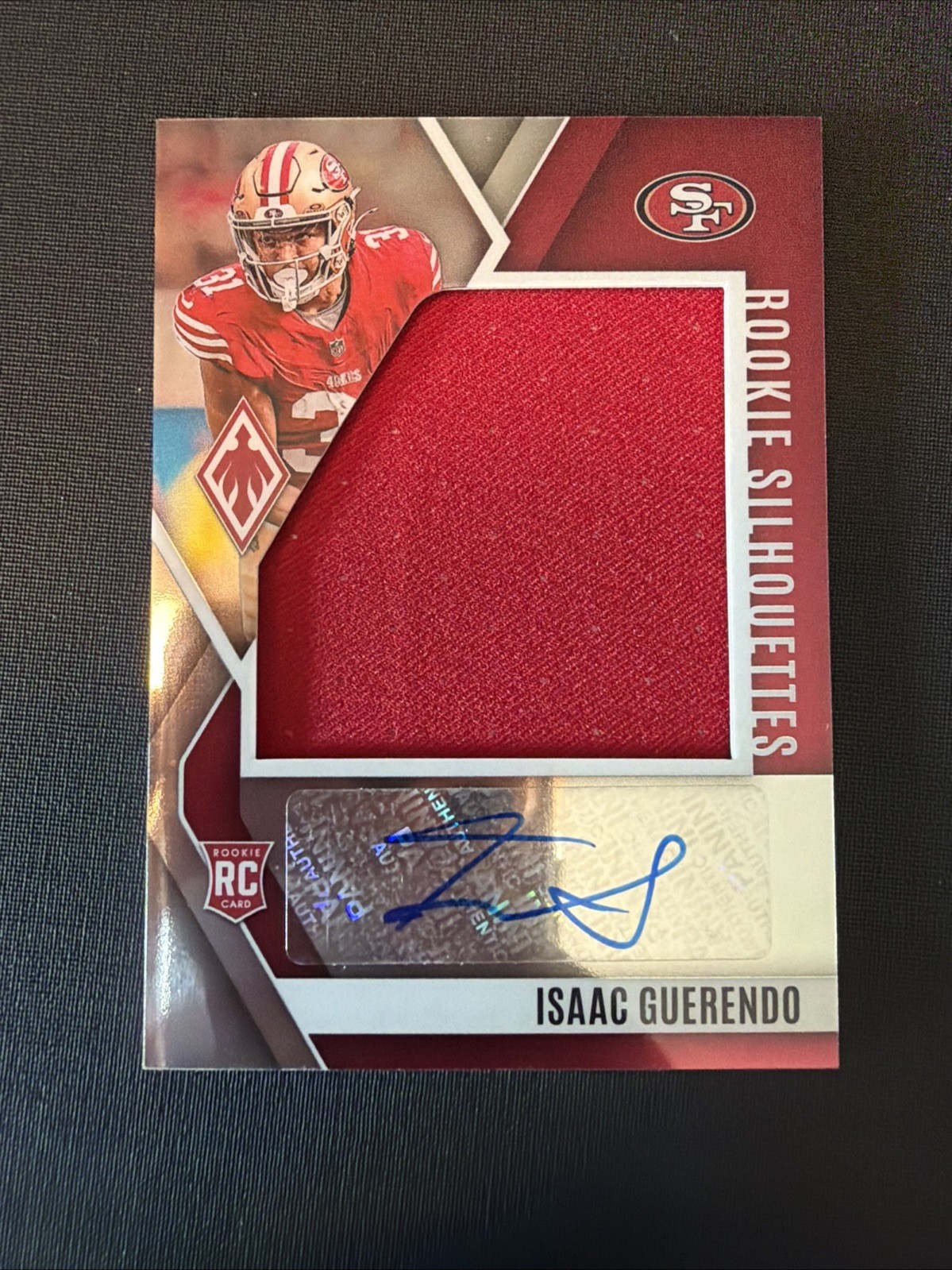 Isaac Guerendo Panini Phoenix Rookie Silhouettes Autographs Relic #RSIGO Base