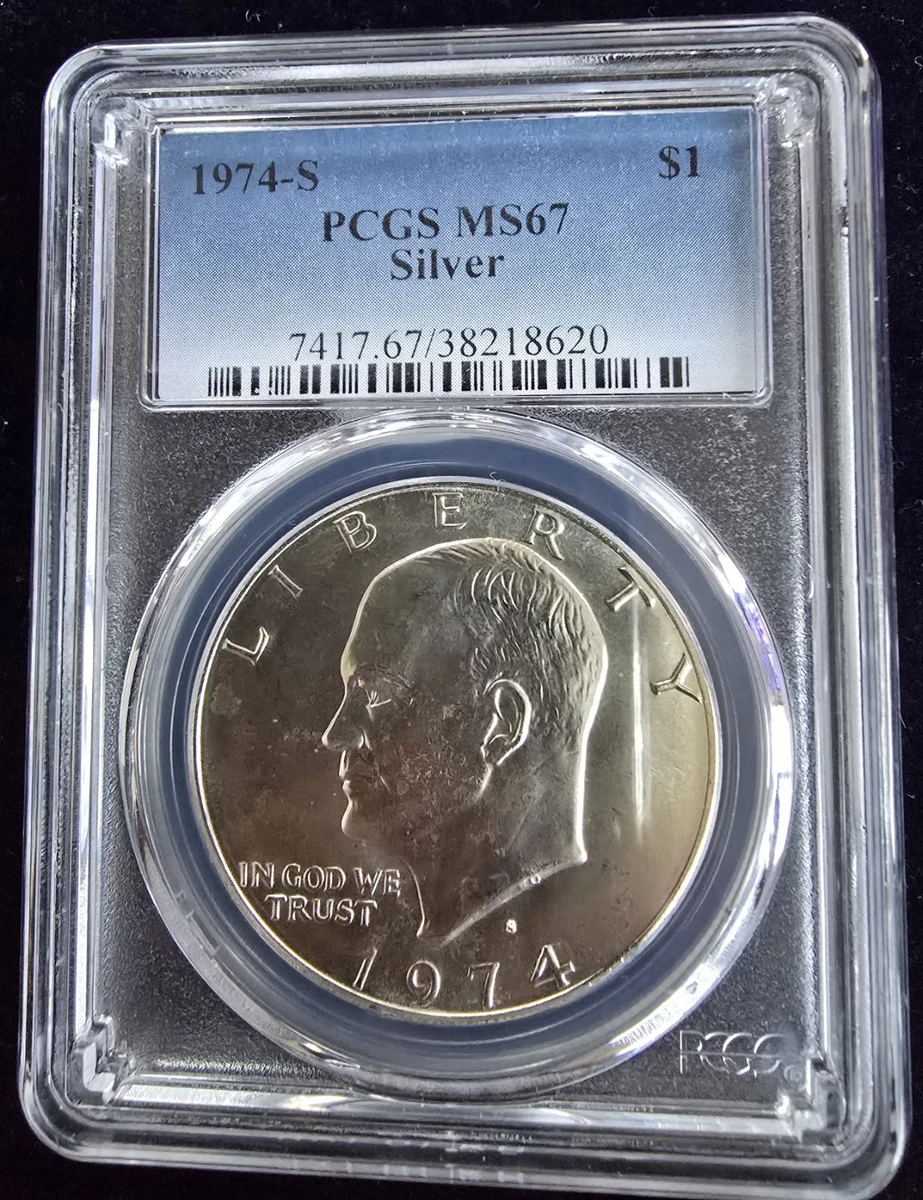 MS 67 Graded 1974 Eisenhower Dollars (1971-1978) for sale | eBay