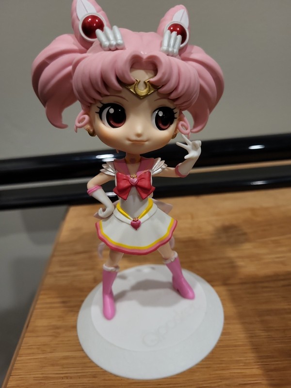 Q Posket Super Sailor Chibi Moon Figure Banpresto Sailor Moon ChibiUsa Loose