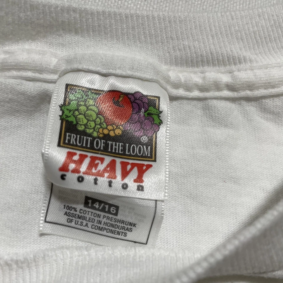 Vintage Garfield Cub Scouts Shirt Youth Large White Cartoon Wolf Scout Tee 90s - Image 4 of 4