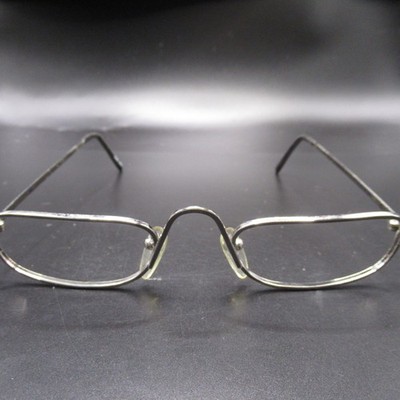 ELAN 1078 Half Rim Eyeglass Frames 52-22-150 Silver Metal Made in Korea