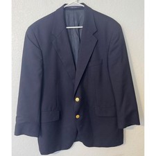 Polo University Club Ralph Lauren Wool Blazer Gold Buttons Mens 42S