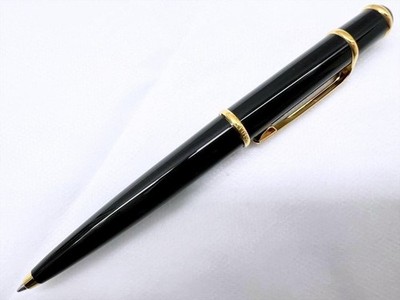 Cartier Diavolo Ballpoint Pen Black Gold Blue ST180003 W/ Box From