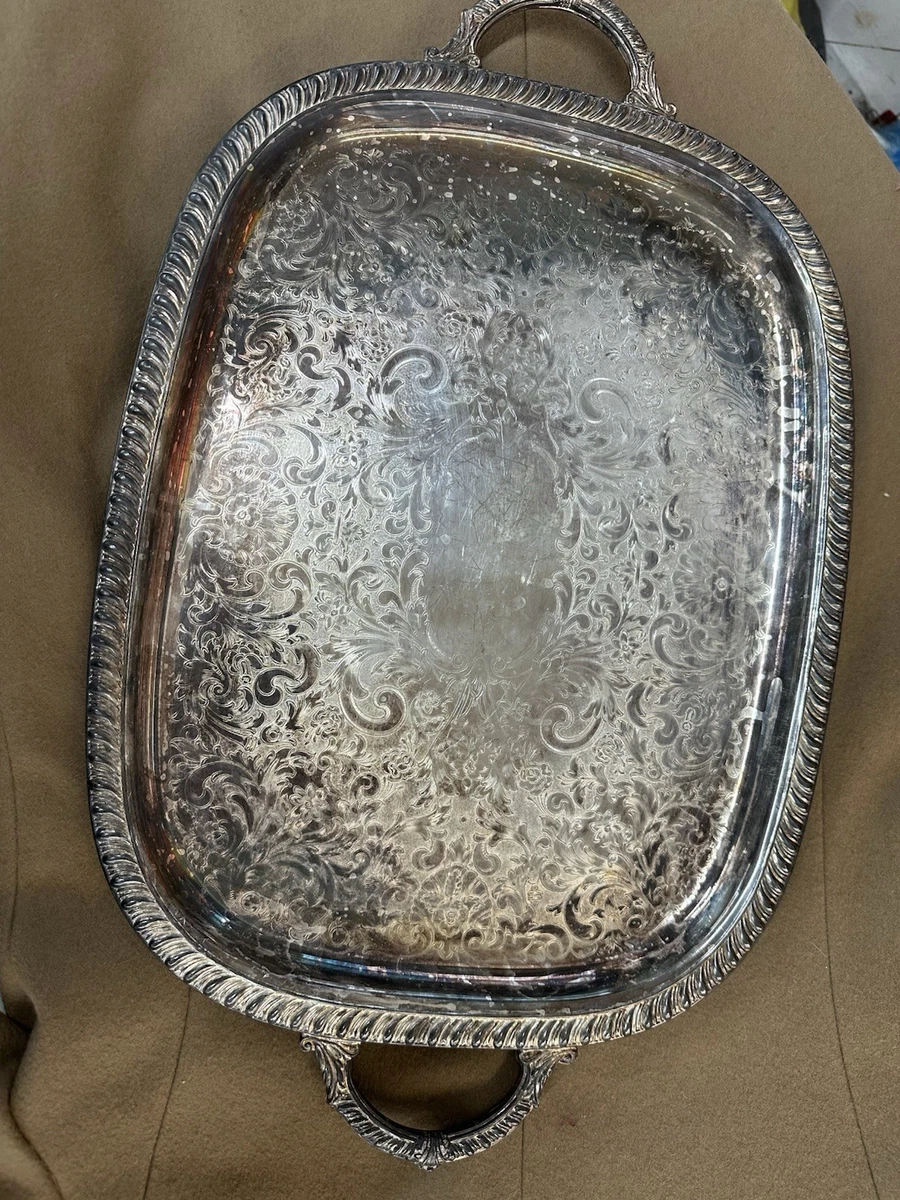 25+ Leonard Silver In Antique Us Silver-Plated Platters & Trays