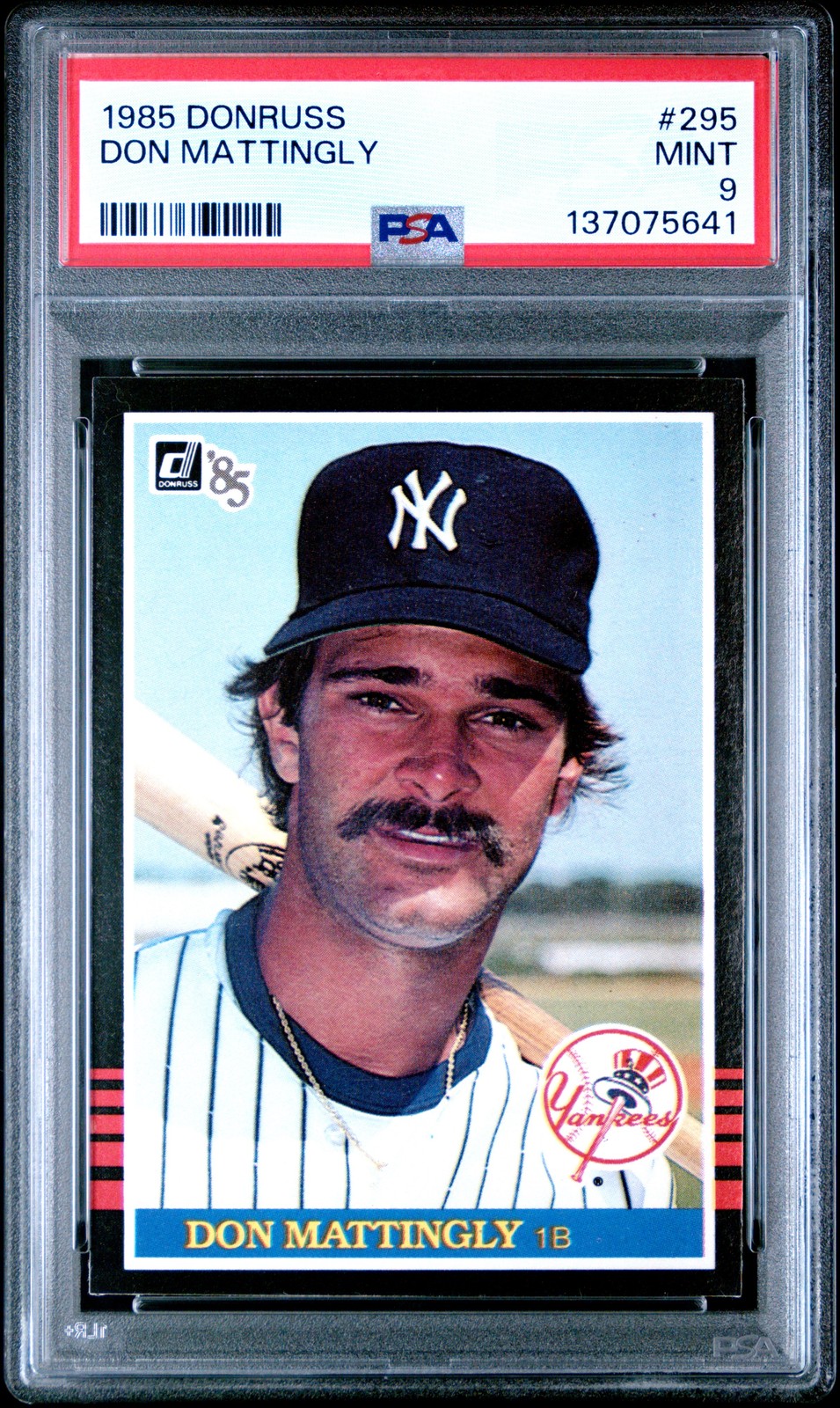 1985 DONRUSS #295 DON MATTINGLY PSA 9