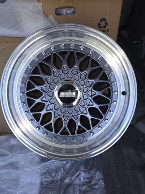 16 Inch RS STYLE REPS WHEEL RIM  16X7.5 +35 OFFSET 4X100/4x114.3 Gunmetal