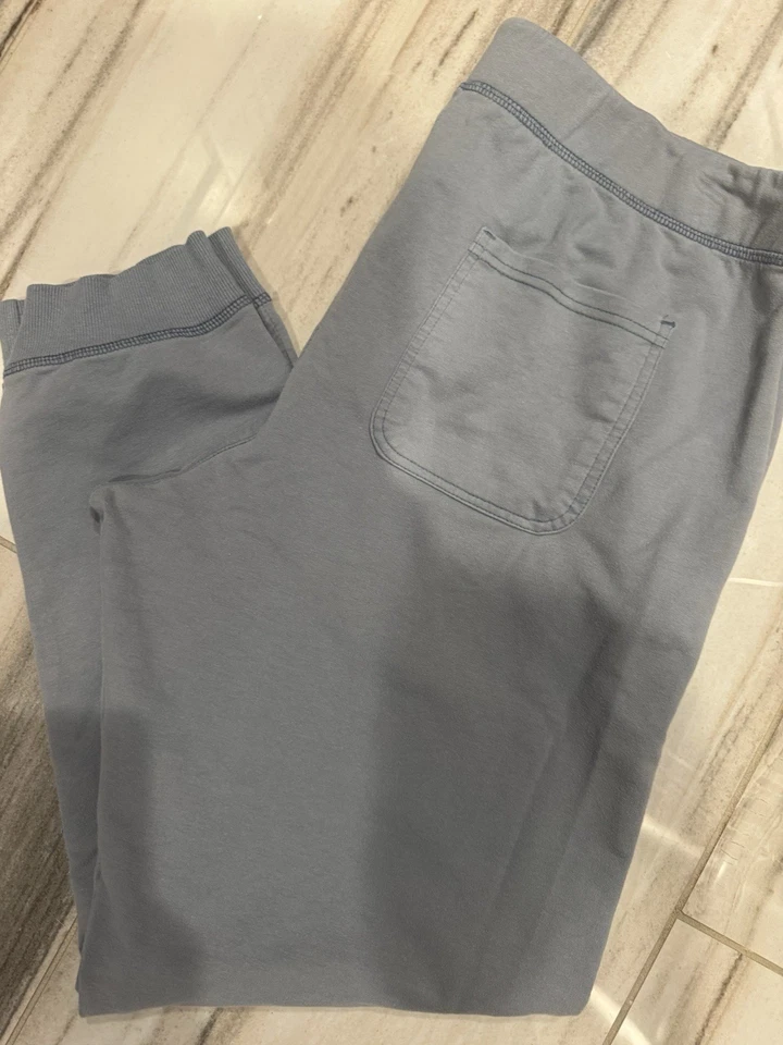 Pantalones de salón XL vintage resistentes a la intemperie azul claro cintura elástica para hombre Foto 2 de 3