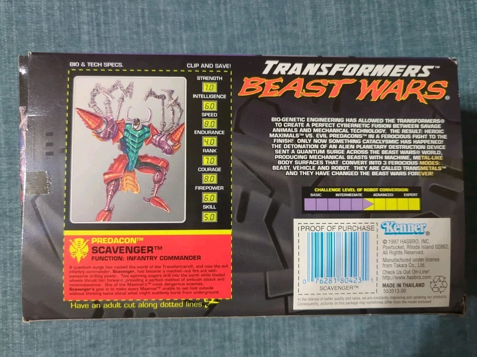 Transformers Beast Wars Transmetals SCAVENGER *SEE NOTE* - Image 2 of 4