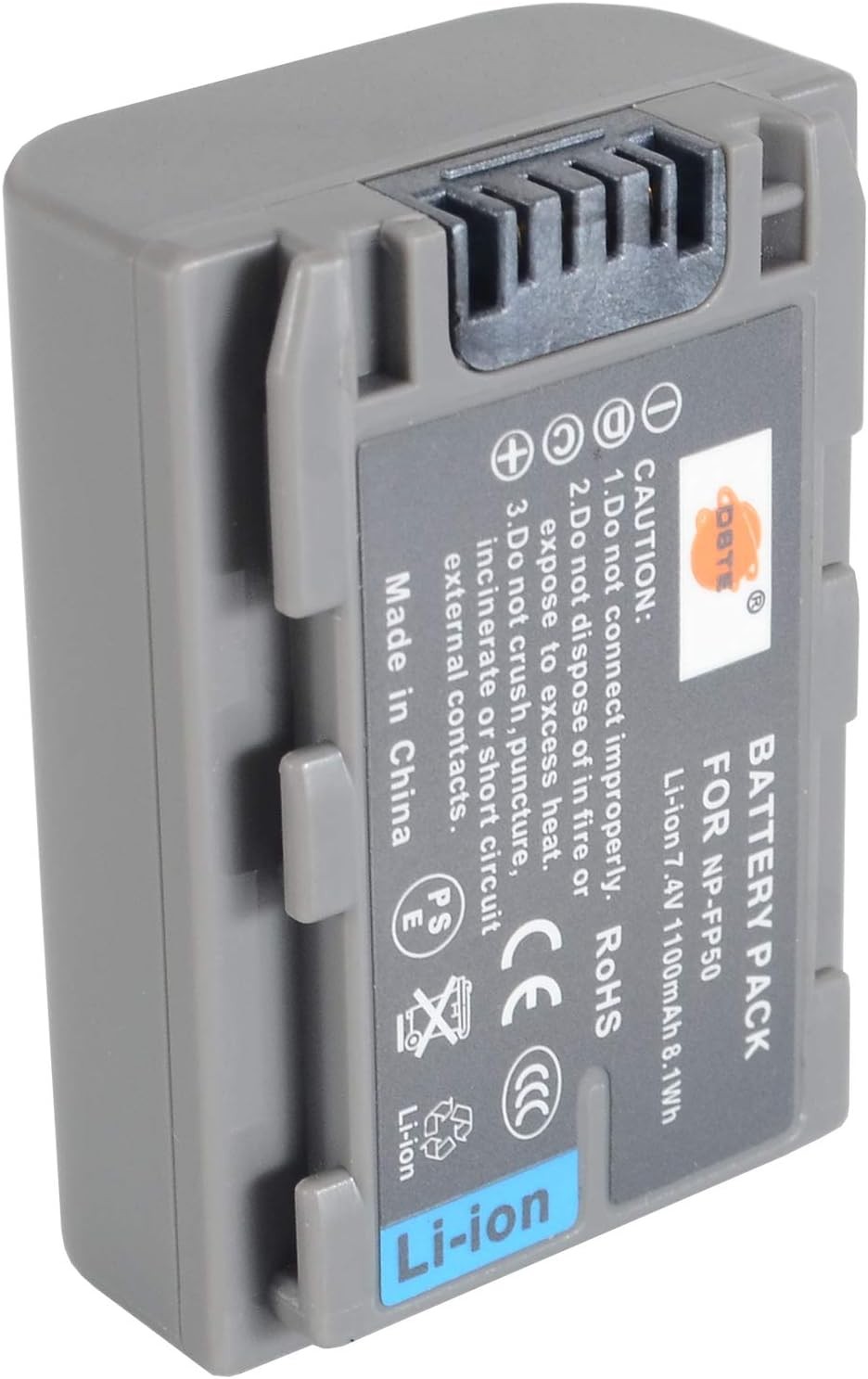 Batterie NP-FP50 lithium caméscope Sony DCR-HC23 DCR-HC24 DCR-HC26 accumulateur gris
