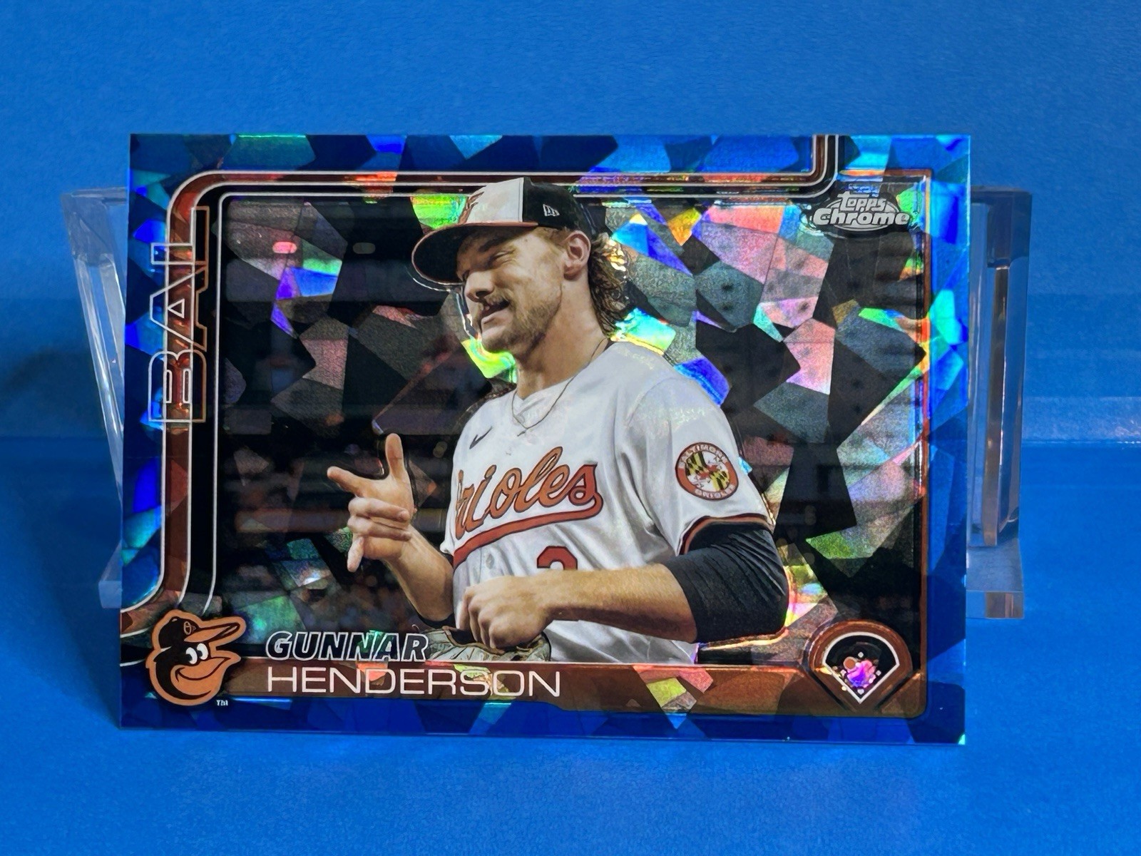 2025 Topps Chrome Sapphire #213 Gunnar Henderson Image Variation