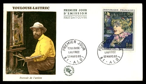 Mayfairstamps France FDC 1965 Painting Toulouse Lautrec First Day Cover aax_5583