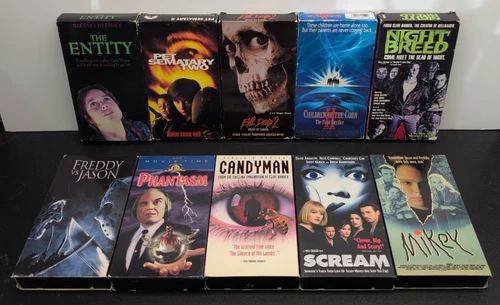 Lot Of 10 Horror VHS Movies
