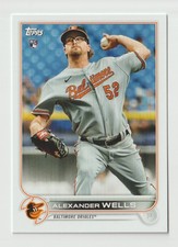 2022 Topps Orioles Team Set #BAL17 Alexander Wells RC - Baltimore Orioles