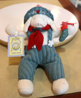 NWT Vintage 1999 Bunnies by the Bay Glee Christmas Bunny Handcrafted Plush — photo 1