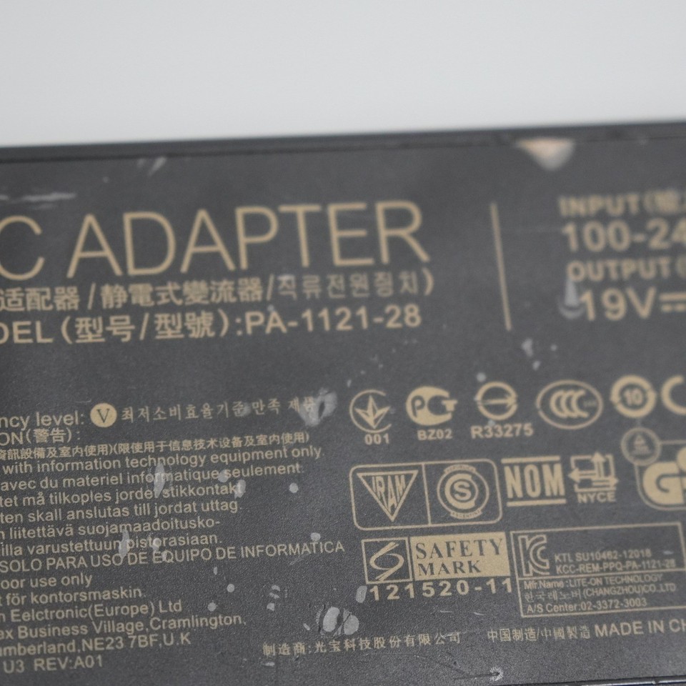 Pa Notebook Notes Asus PA-1121-28 AC Adapter Laptop Power Supply 19V 6.32A 120W Black ...