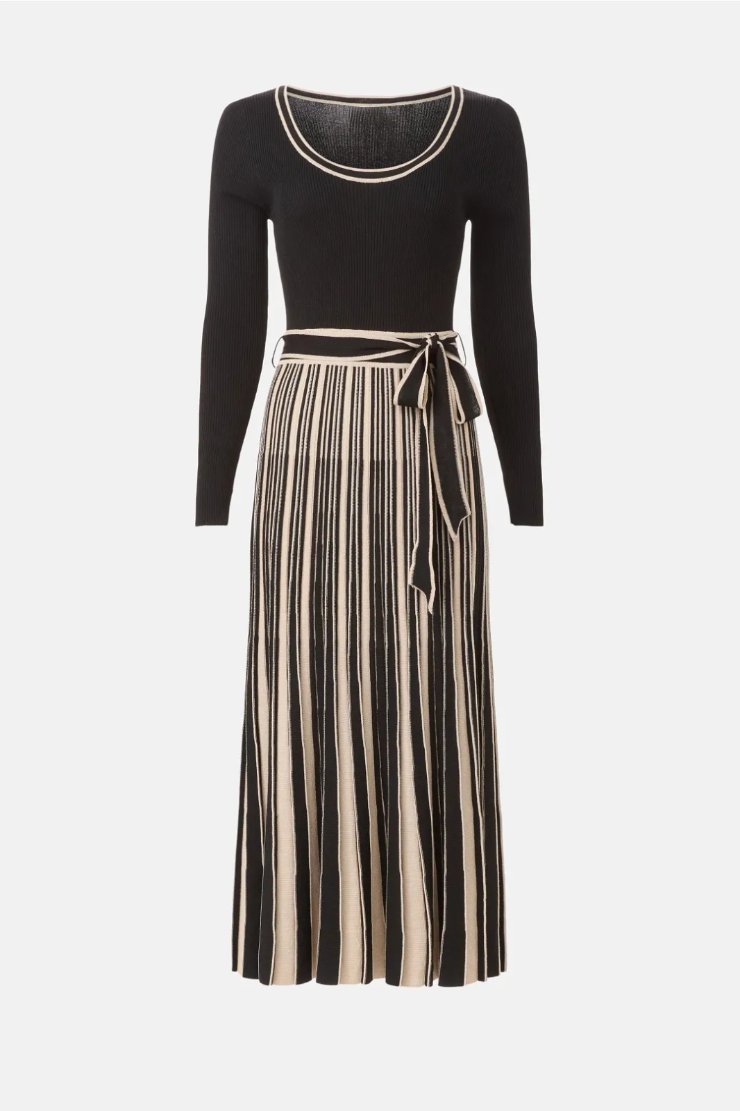 Long Sleeve Tie Waist Sweater Dress MOON RIVER Size M MSRP $114.00