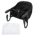 Hook On High Chair With Dining Tray Foldable Storage Pocket Design Portable NEW