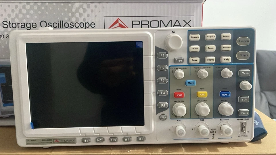 Osciloscopio digital Promax de 2+1 canales, 30 MHz y 250 MS/s con pantalla de 8” - Imagen 2 de 2